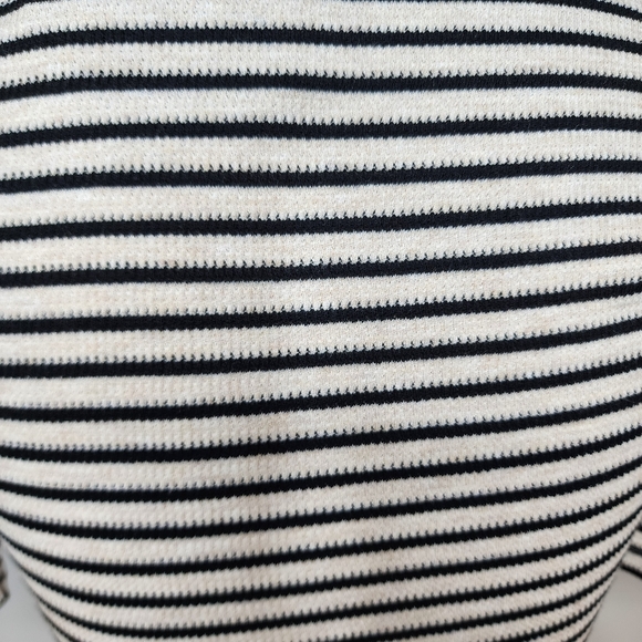 Joes Jean The Gisele Henley Womens Half Sleeve Striped Top Size XS - Picture 4 of 7